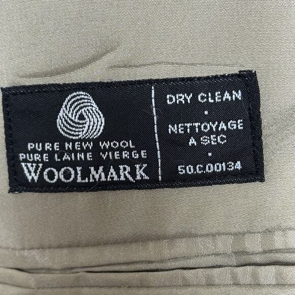 Vintage Lauren Ralph Lauren Blazer 44R Wool Houndstooth Windowpane Sport Coat - Picture 13 of 16